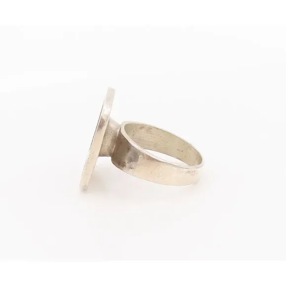 925 Sterling Silver Vintage Ring ISRAEL Multi Color Enameled Crab Sz 7 RG27724 - Picture 5 of 7